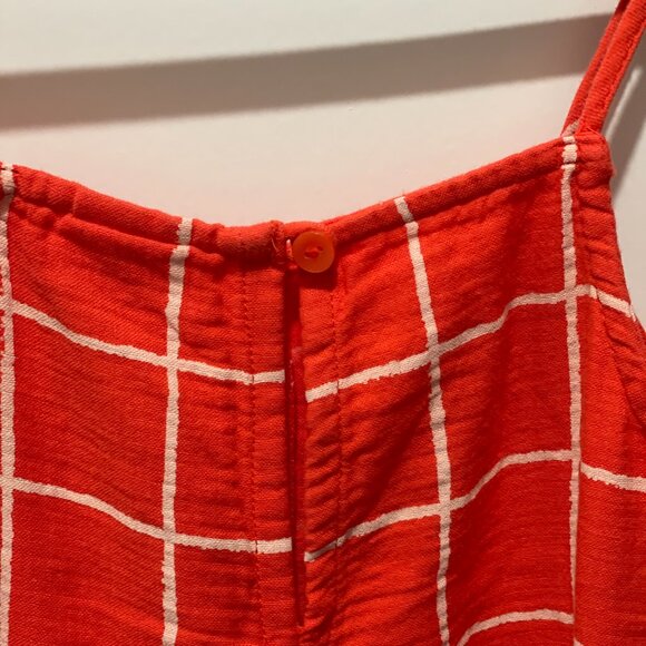 OPEN EDIT NORDSTROM Girls Printed Wide Leg Organic Cotton Jumpsuit Size 6 - Picture 4 of 6